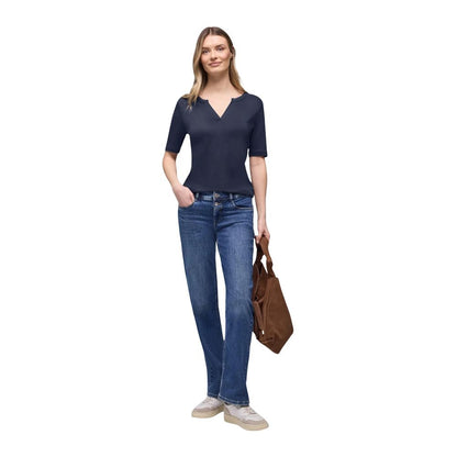 Street One Blue Cotton T-Shirt 324616