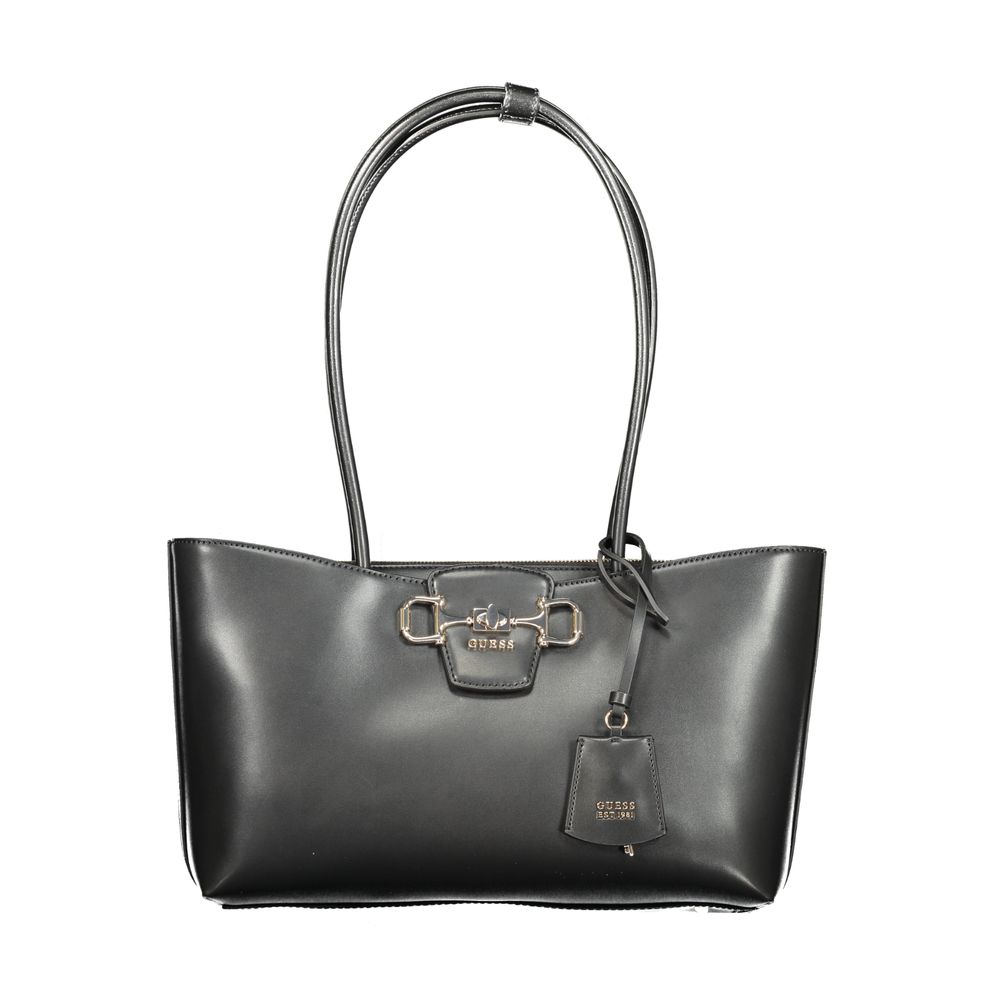 Guess Jeans Nero Poliuretano Woman Handbag - Janie Bag