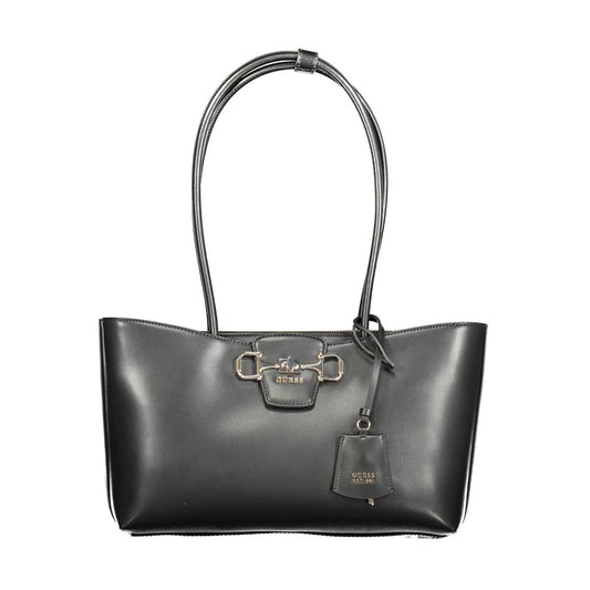Guess Jeans Nero Poliuretano Woman Handbag - Janie Bag