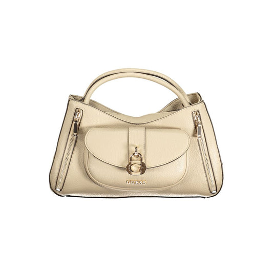 Guess Jeans Beige Polyurethane Women Handbag - Jessa Bag