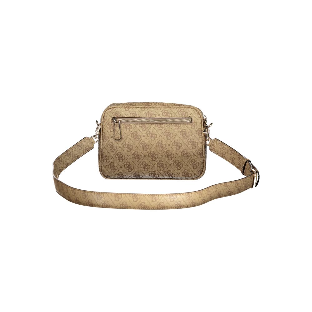 Guess Jeans Beige Polyurethane Women Handbag - Meridian II Bag