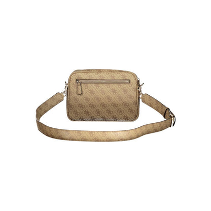 Guess Jeans Beige Polyurethane Women Handbag - Meridian II Bag