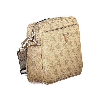 Guess Jeans Beige Polyurethane Women Handbag - Meridian II Bag