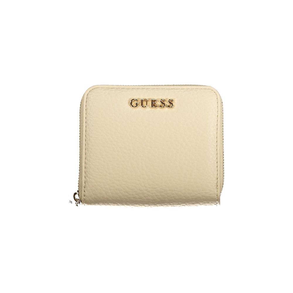 Guess Jeans Beige Polyurethane Women Wallet - Jessa SLG Wallet