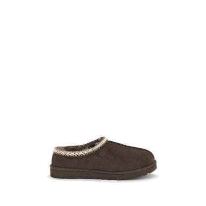 UGG Tasman II Brown Leather Mules