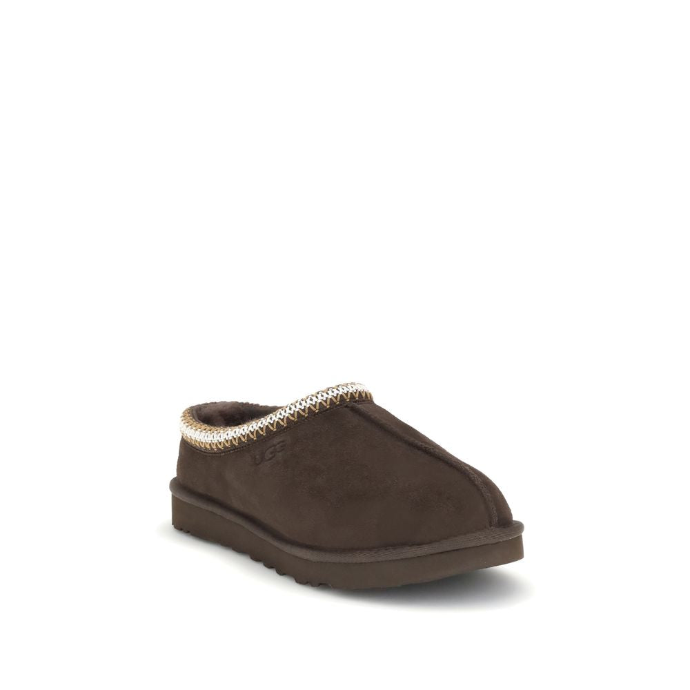 UGG Tasman II Brown Leather Mules