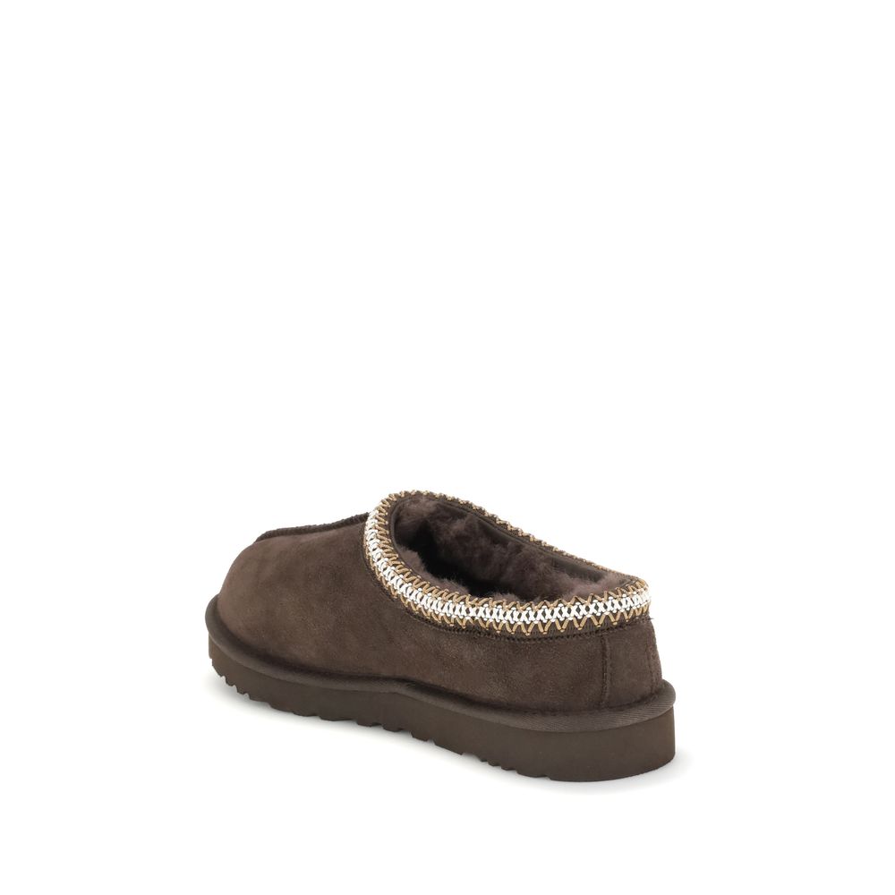 UGG Tasman II Brown Leather Mules