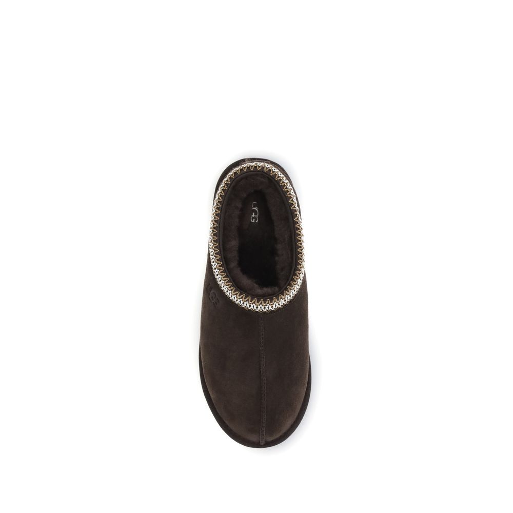 UGG Tasman II Brown Leather Mules