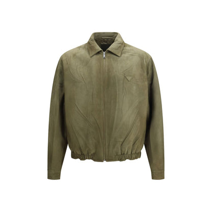 Prada Bicolor Lamb Ovis Aries Suede Jacket