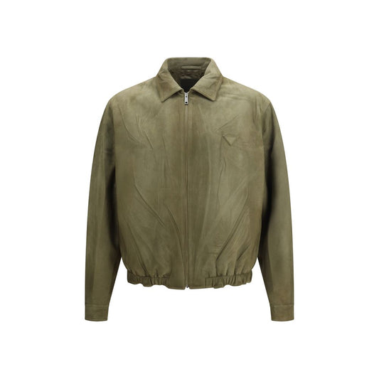 Prada Bicolor Lamb Ovis Aries Suede Jacket