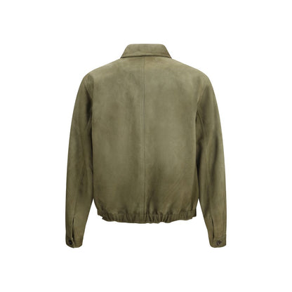 Prada Bicolor Lamb Ovis Aries Suede Jacket
