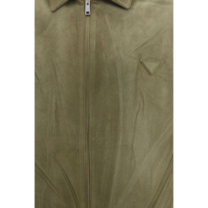 Prada Bicolor Lamb Ovis Aries Suede Jacket