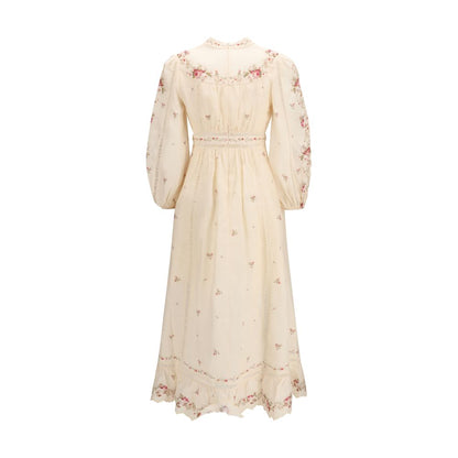 Zimmermann Patience Plunging Midi Dress