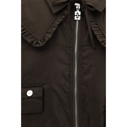 Ganni Duchesse Nylon Bomber Jacket