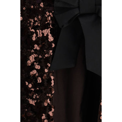 Ganni Brown Sequin Top