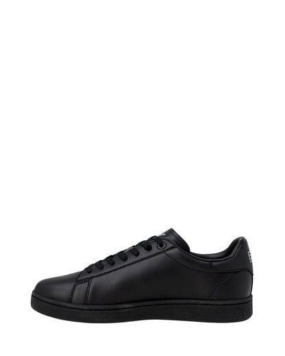 EA7 Emporio Armani Black Polyester Low Top Sneakers for Men