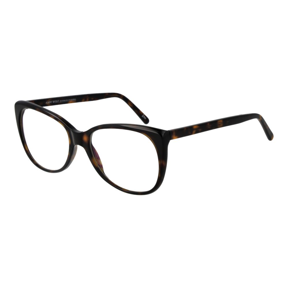 Andy Wolf Brown Acetate Glasses – Cat Eye Full-Rim Frames