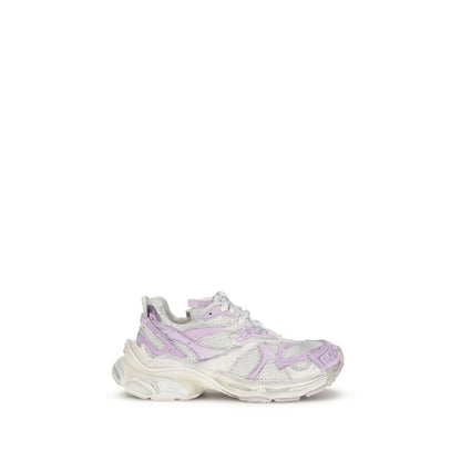 Balenciaga Runner 2.0 Sneakers in White and Light Pink/Lilac