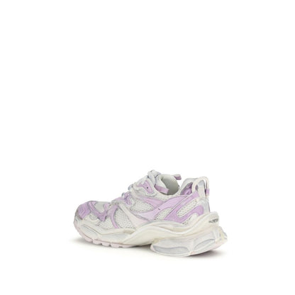 Balenciaga Runner 2.0 Sneakers in White and Light Pink/Lilac
