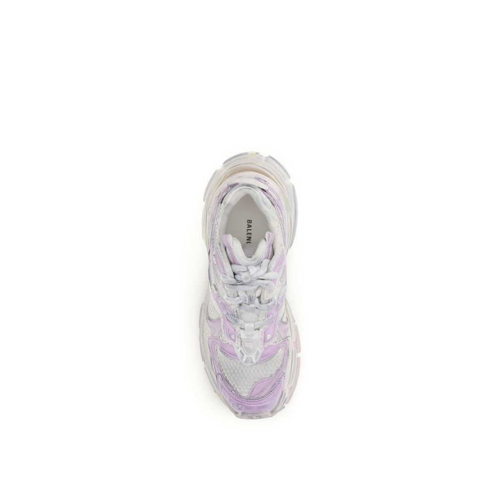 Balenciaga Runner 2.0 Sneakers in White and Light Pink/Lilac