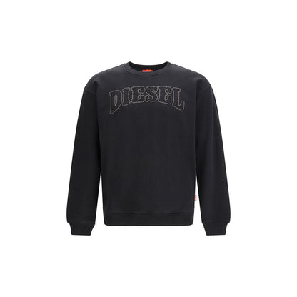 Diesel S-Norm-V10 Black Cotton Sweatshirt