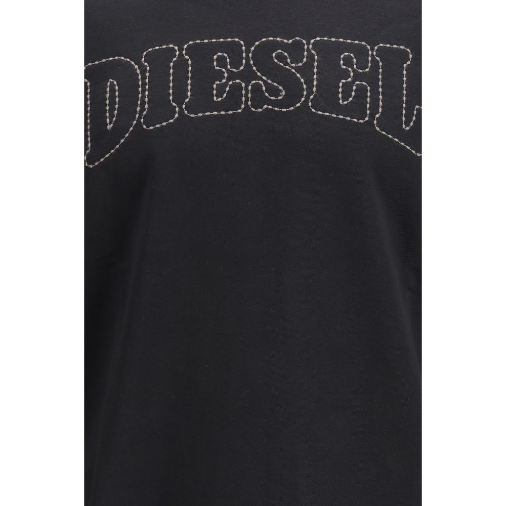 Diesel S-Norm-V10 Black Cotton Sweatshirt