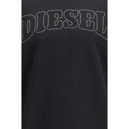 Diesel S-Norm-V10 Black Cotton Sweatshirt