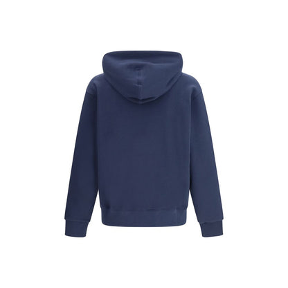 Kenzo Blue Cotton Sweatshirt - Boke Flower Embroidered Zip Hoodie