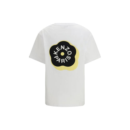 Kenzo White Cotton T-Shirt - Boke Flower 2.0 Embroidery