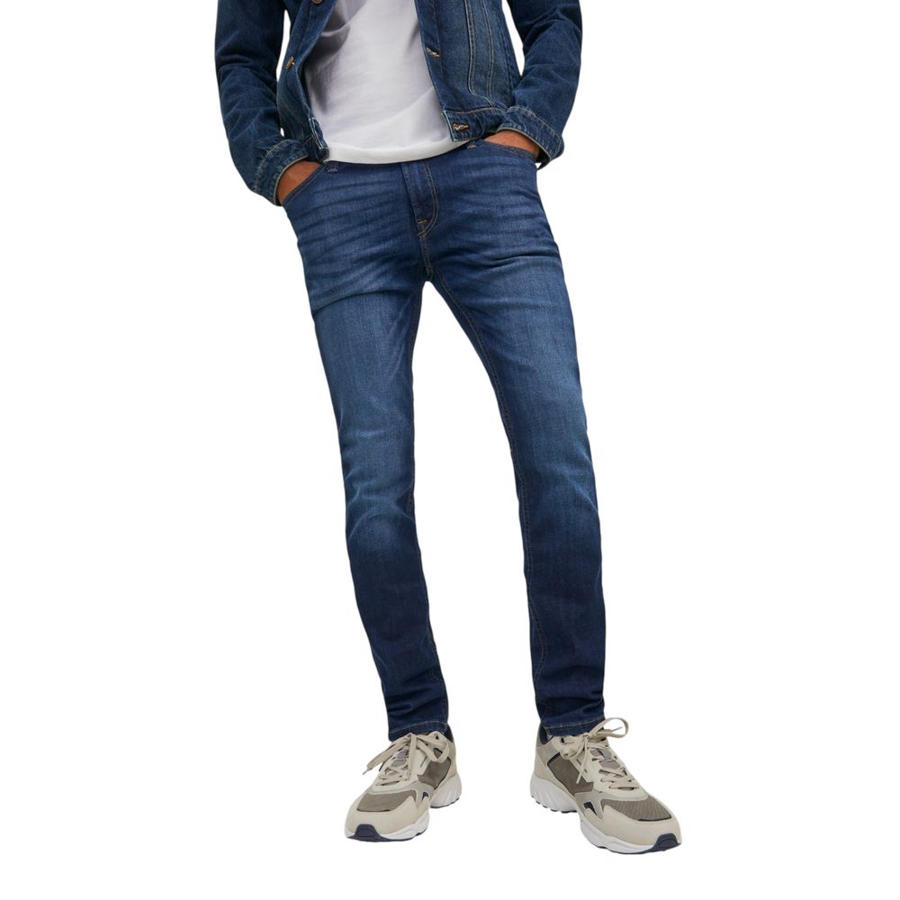 Jack Jones Blue Cotton Skinny Jeans - JJILIAM JJORIGINAL SBD 014 50SPS NOOS
