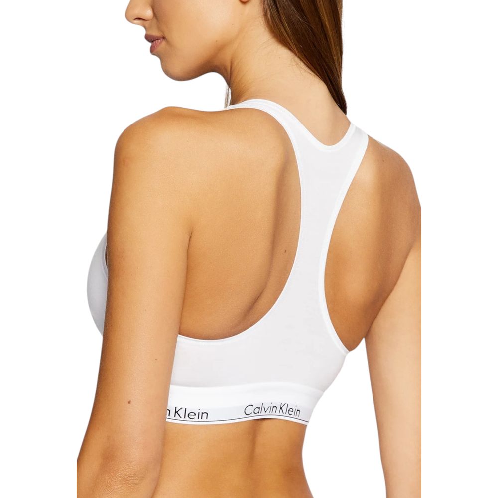 Calvin Klein Underwear White Cotton Bra – Comfort Meets Style
