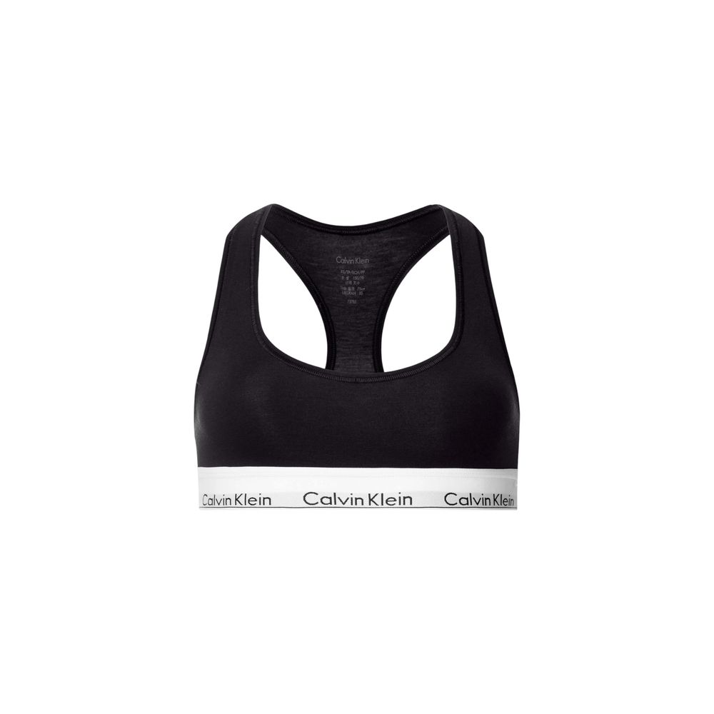 Calvin Klein Underwear F3785E Black Cotton Bra