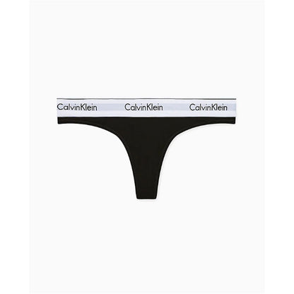 Calvin Klein Underwear Black Cotton Pantie - THONG F3786E