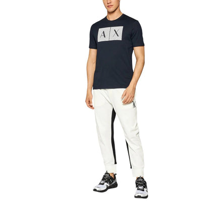 Armani Exchange Blue Cotton T-Shirt for Men