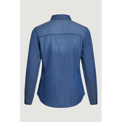 Vila Clothes VIBISTA Blue Cotton Blouse