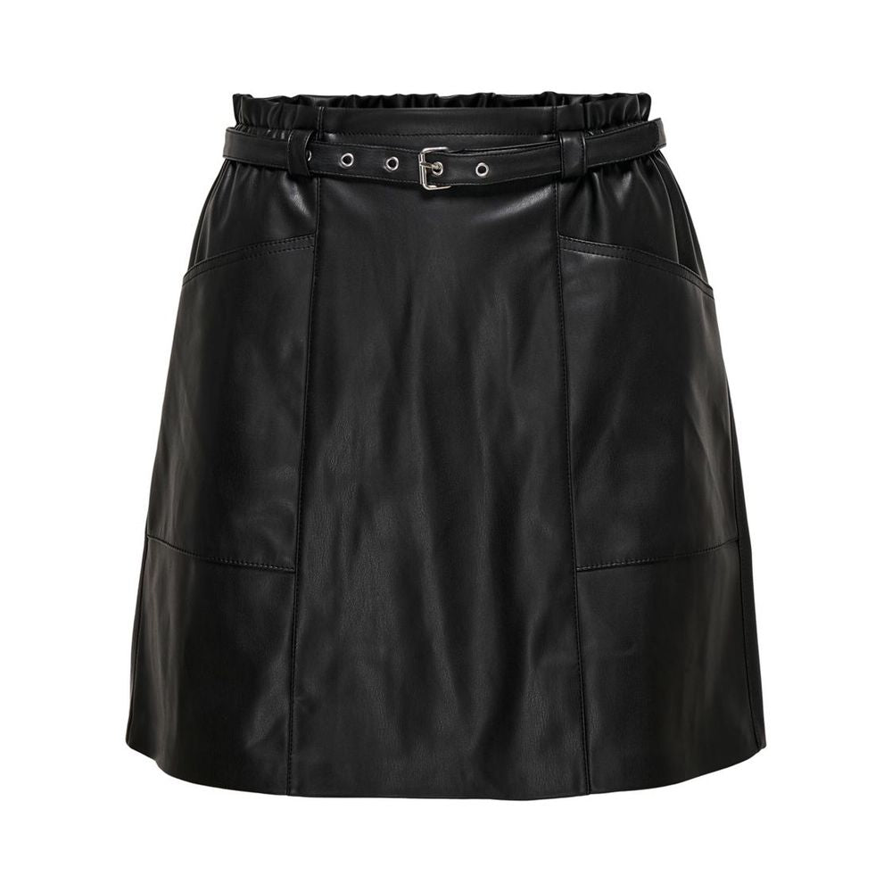 Only HEIDI Black Polyester Mini Skirt