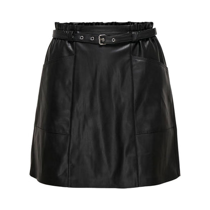Only HEIDI Black Polyester Mini Skirt