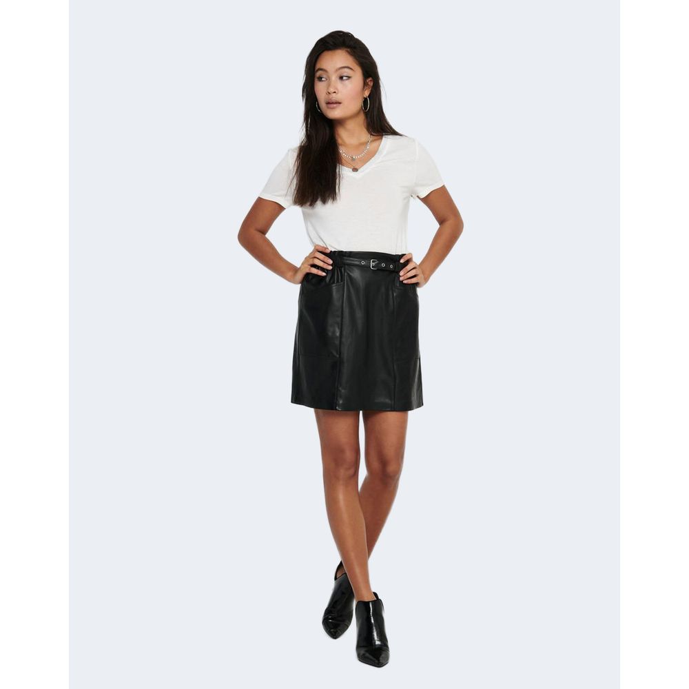 Only HEIDI Black Polyester Mini Skirt