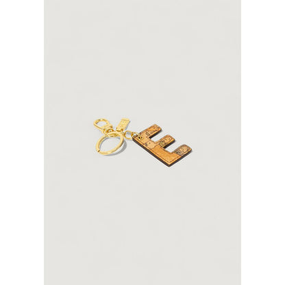 Alviero Martini Prima Classe Beige Leather Keychain - Timeless Elegance
