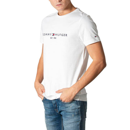 Core Tommy Logo Tee in Cream