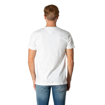 Core Tommy Logo Tee in Cream