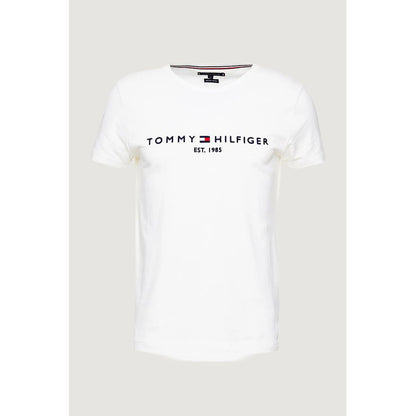Core Tommy Logo Tee in Cream