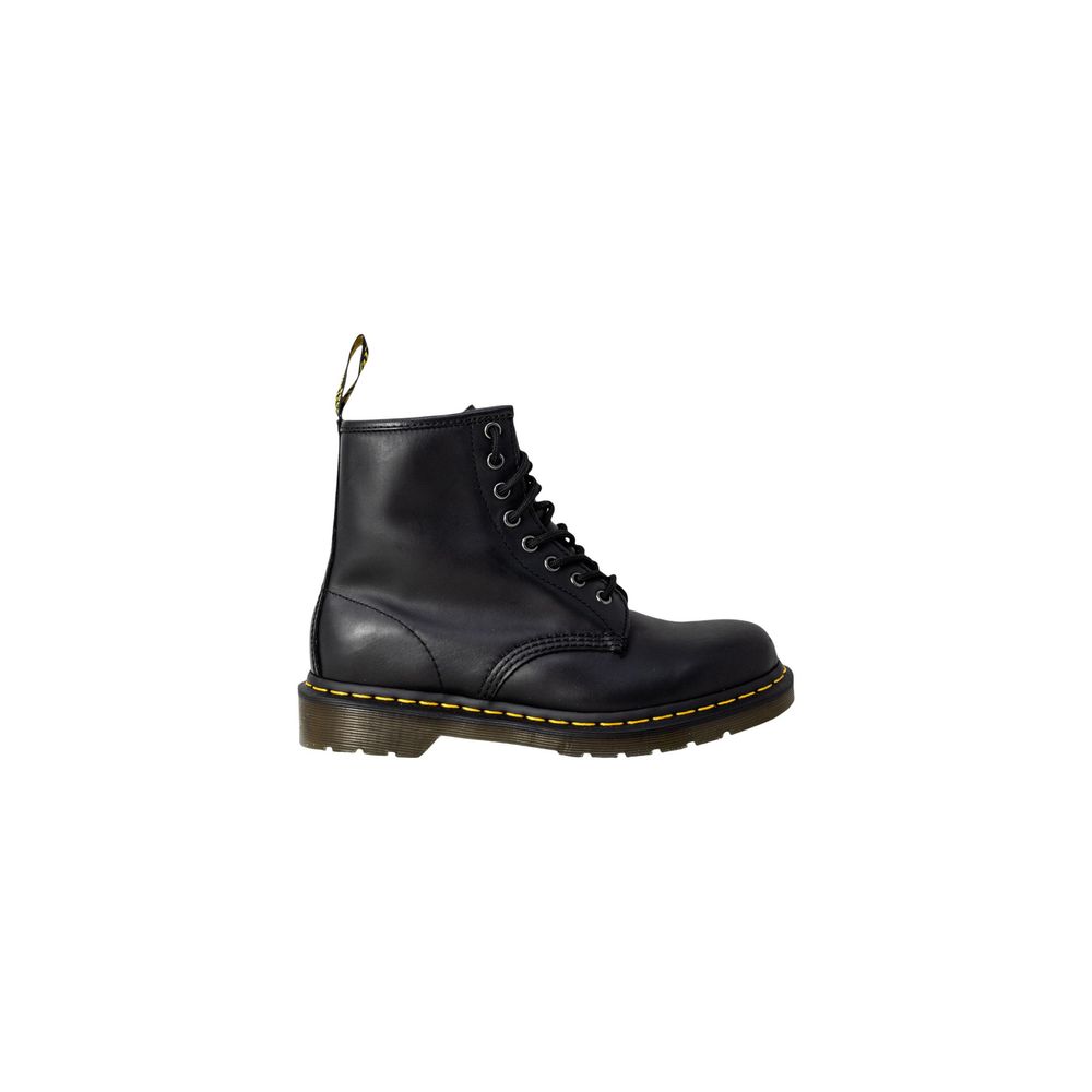 Dr. Martens Black Leather Lace-Up Boots - 1460 Nappa
