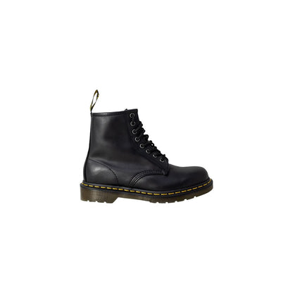 Dr. Martens Black Leather Lace-Up Boots - 1460 Nappa