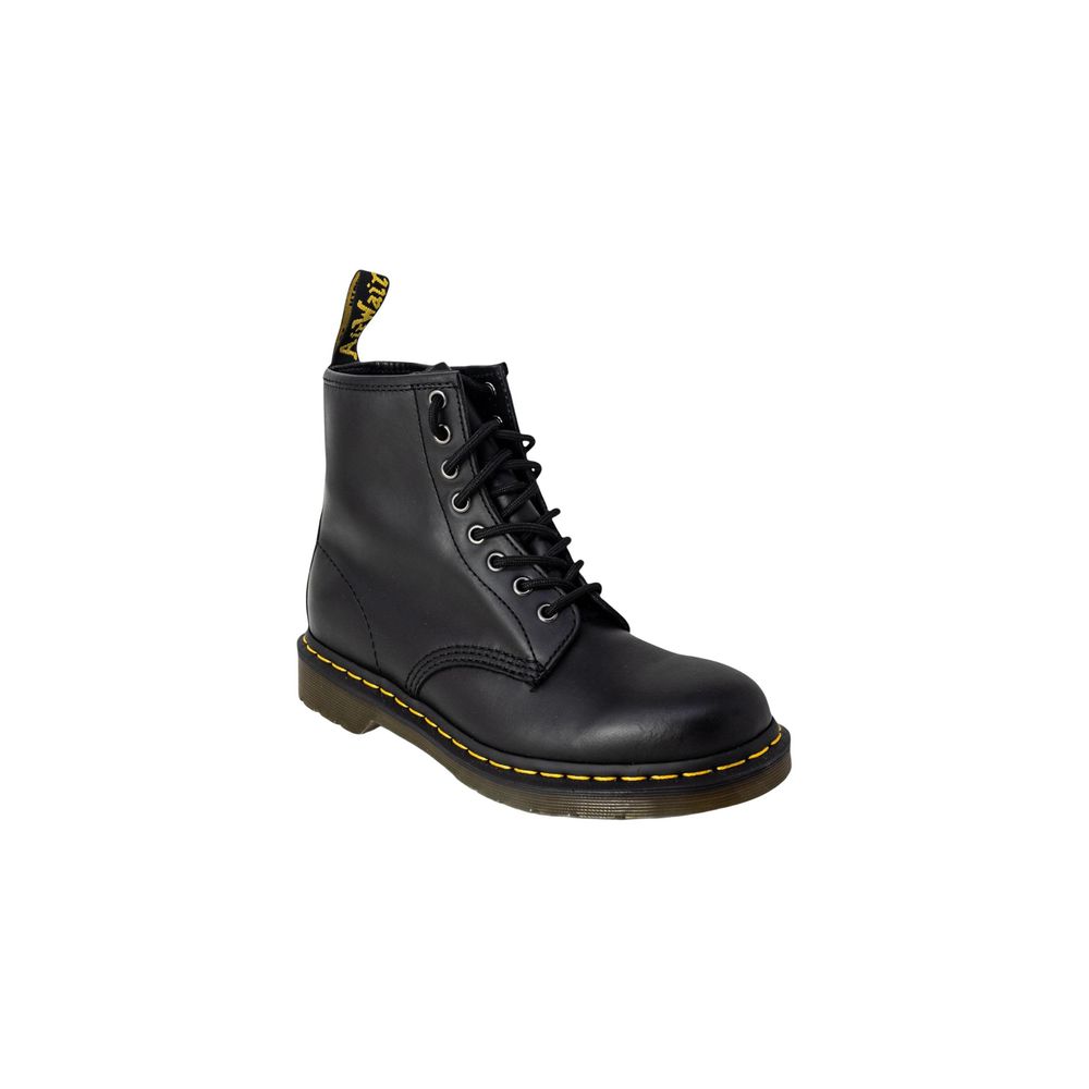 Dr. Martens Black Leather Lace-Up Boots - 1460 Nappa
