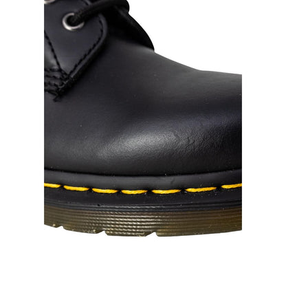Dr. Martens Black Leather Lace-Up Boots - 1460 Nappa