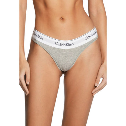 Calvin Klein Underwear Gray Cotton Pantie - Women’s Brazilian Thong