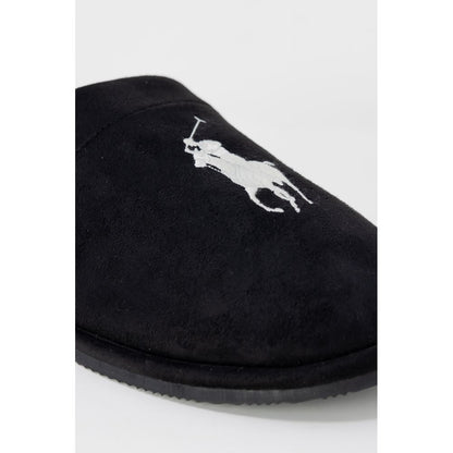 Ralph Lauren Black Polyester Slippers for Men