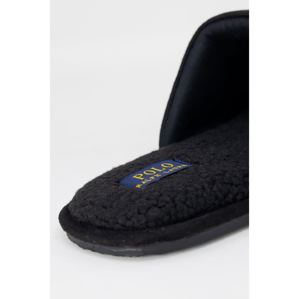 Ralph Lauren Black Polyester Slippers for Men