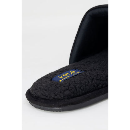 Ralph Lauren Black Polyester Slippers for Men